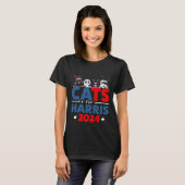 T-shirt Chats For Harris 2024 - Kamala Harris Halloween Me (Devant entier)