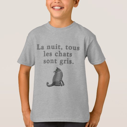 T-shirt Chats français dire des produits (Devant)