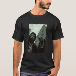 T-shirt Chats gangsters Streetwear Motif de chat cool Drôl