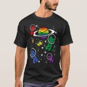 T-shirt Chats Gay Dans L'Espace Rainbow Prith Mois Lgbtq A (Devant)