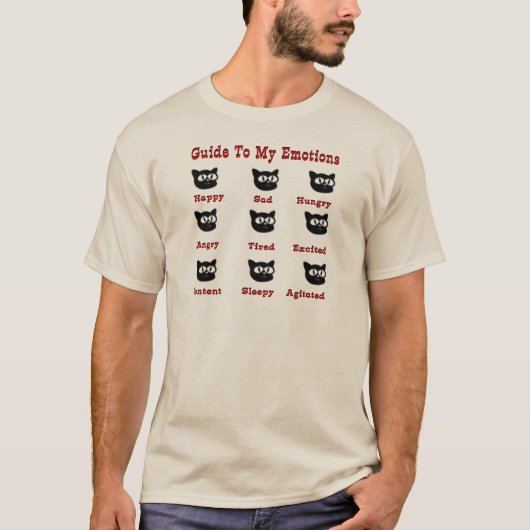 T-shirt Chats : Guide de mes émotions (Devant)