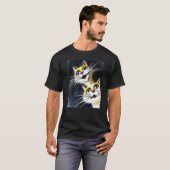 T-shirt Chats idiots deux chats blancs (Devant entier)