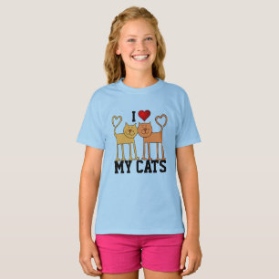 T-shirt Chats : J'aime mes chats
