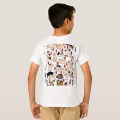 T-shirt chats japonais Ukiyo-e Funny kitty (Dos entier)