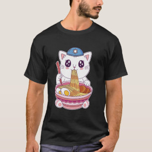 T-shirt Chats juifs Ramen Kitten Hébreux Juifs Pâque juive