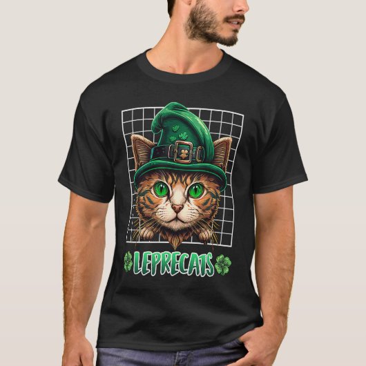 T-shirt Chats lutins de la Saint-Patrick chatons (Devant)
