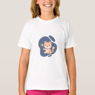 T-shirt Chats Magiques Enfants Brillants