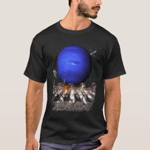 T-shirt Chats marchant dans l'espace Chat astronaute Neptu