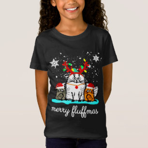 T-Shirt Chats Merry Fluffmas drôle de noël