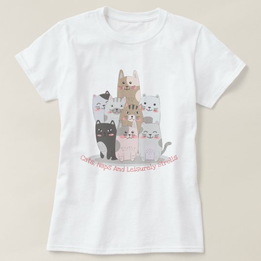 T-shirt Chats mignons (Design devant)