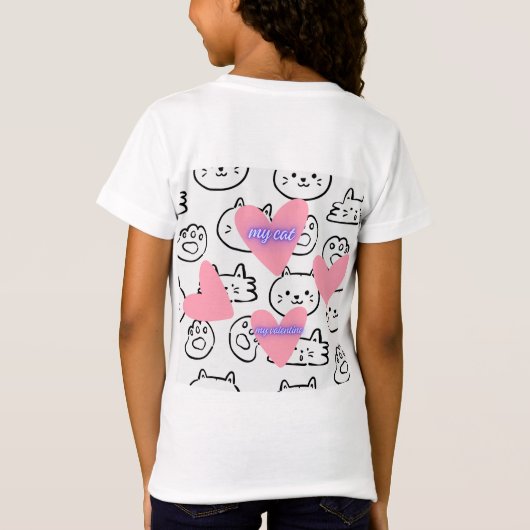 T-Shirt chats mignons (Dos)