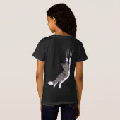 T-Shirt Chats mignons - Accrochez-vous ! (Dos entier)