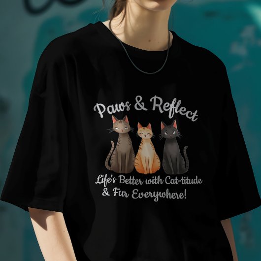 T-shirt Chats mignons Paws & Reflect