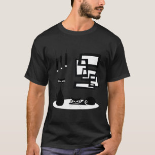 T-shirt Chats Modernes Du Mi Siècle Et Atomique