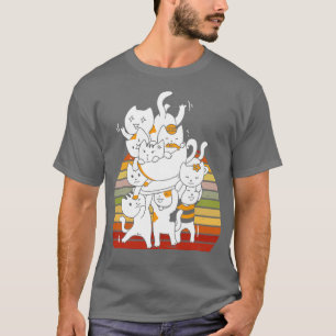 T-shirt Chats monticule mignon Kitty Pile
