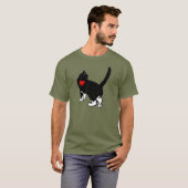 T-shirt Chats montrant l'amour (Devant entier)