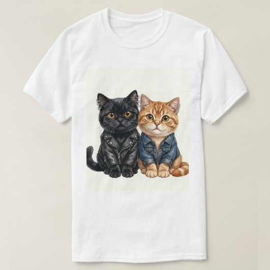 T-shirt Chats Motards (Design devant)