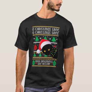 T-shirt Chats Noël Ornements Pajama Famille