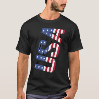 T-shirt Chats noirs 4 juillet Meowica Hommes Femmes Drapea