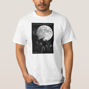 T-shirt Chats noirs et la lune