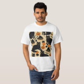 T-shirt chats noirs halloween cadeaux d'horreur drôle boo (Devant entier)