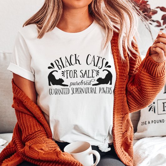 T-shirt Chats noirs Vintages d'Halloween à vendre