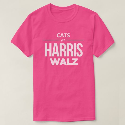 T-shirt Chats pour Harris Walz (Design devant)