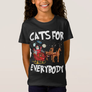 T-Shirt Chats pour tous mignons Père Noël Amoureux de les