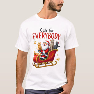 T-shirt Chats pour tout le monde Chat de Noël Noël dégueu