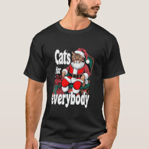 T-shirt Chats pour tout le monde Mèmes de Noël de chat pou