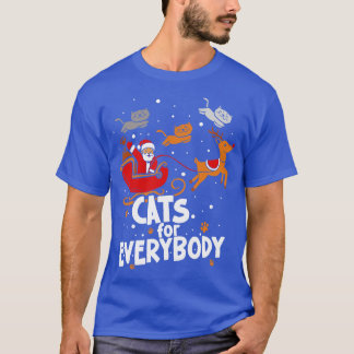 T-shirt Chats Pour Tout Le Monde Noël Chat Drôle Noël