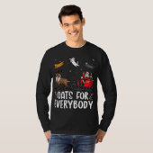 T-shirt Chats pour tout le monde Noël Chat Funny Noël Père (Devant entier)