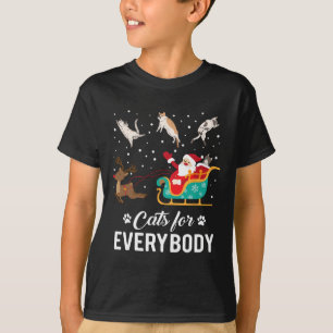 T-shirt Chats pour tout le monde Noël Chat Funny Noël Père