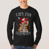 T-shirt Chats pour tout le monde vilain Noël Chat Drôle No (Devant)