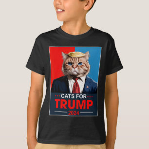 T-shirt Chats Pour Trump 2024 Vote Drôle Pour Trump Cats 2