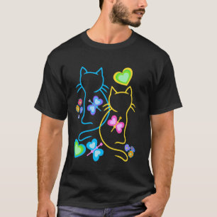 T-shirt Chats, printemps, été, chat, enfants, bébé, insect