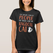 T-shirt Chats Ragdoll Propriétaire Kitty Paw Love Meow Kit (Devant)