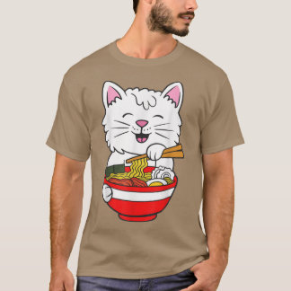 T-shirt Chats Ramen Anime Kawaii Neko