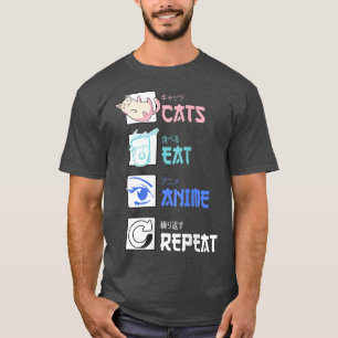T-shirt Chats Ramen et Anime Lover Chats et Anime