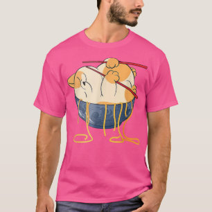 T-shirt Chats Ramen nouilles Anime Japonais mignonne Kitte
