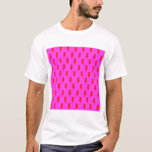T-shirt Chats Rouges Fantaisistes Roses Pour Toujours Fun 