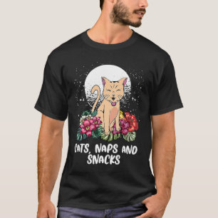 T-shirt Chats Siestes et Friandises Chat Citations Citati