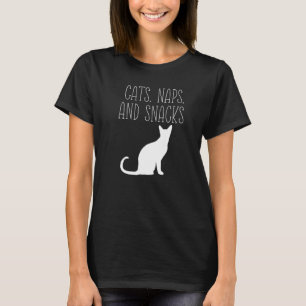 T-shirt Chats Siestes Et Friandises Idée De Yoga Pour Chat