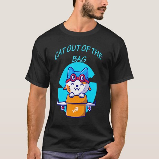 T-shirt Chats Sortis Du Sac (Devant)