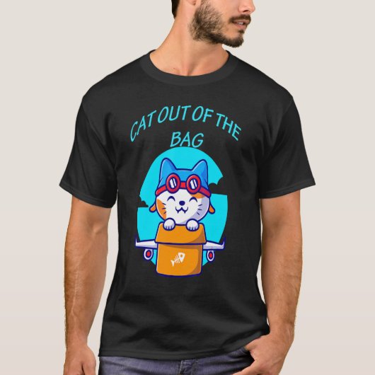 T-shirt Chats Sortis Du Sac (Devant)