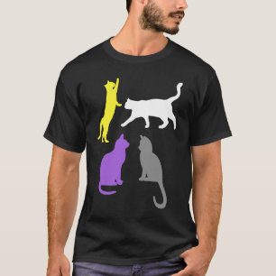 T-shirt Chats subtils non binaires LGBTQ LGBT Mignon N