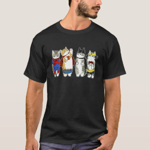 T-shirt Chats Super-héros Chatons Chats Adorateur Super Ch