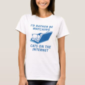 T-shirt Chats Sur Internet (Devant)