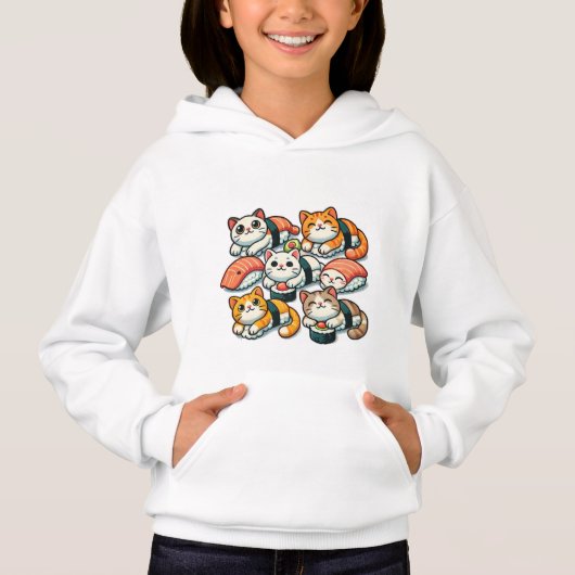 T-shirt Chats Sushi (Devant)