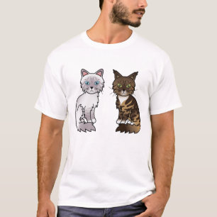 T-shirt Chats tabby lilas et bruns